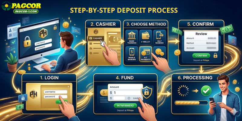Step-by-Step Deposit Process